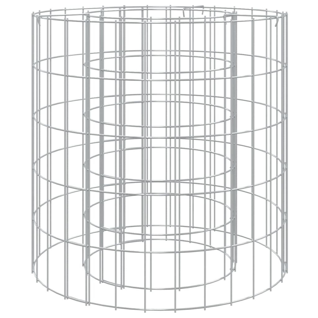 vidaXL Gabionové ohniště Ø 50 cm Pozinkované železo Obrázek produktu 