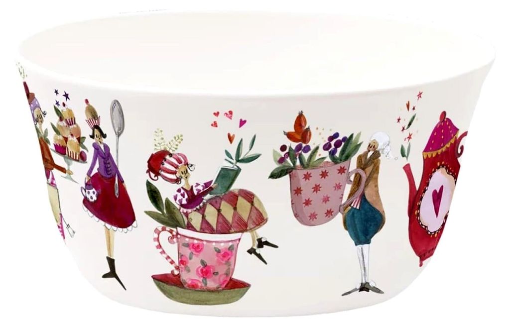 Schale für Müsli und Tee im Teatime-Design