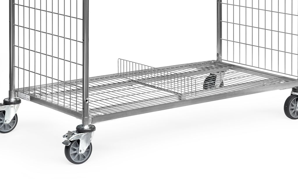 fetra Trenngitter für Fahrrahmen 510mm breit, für Kommissionierwagen 28er Serie