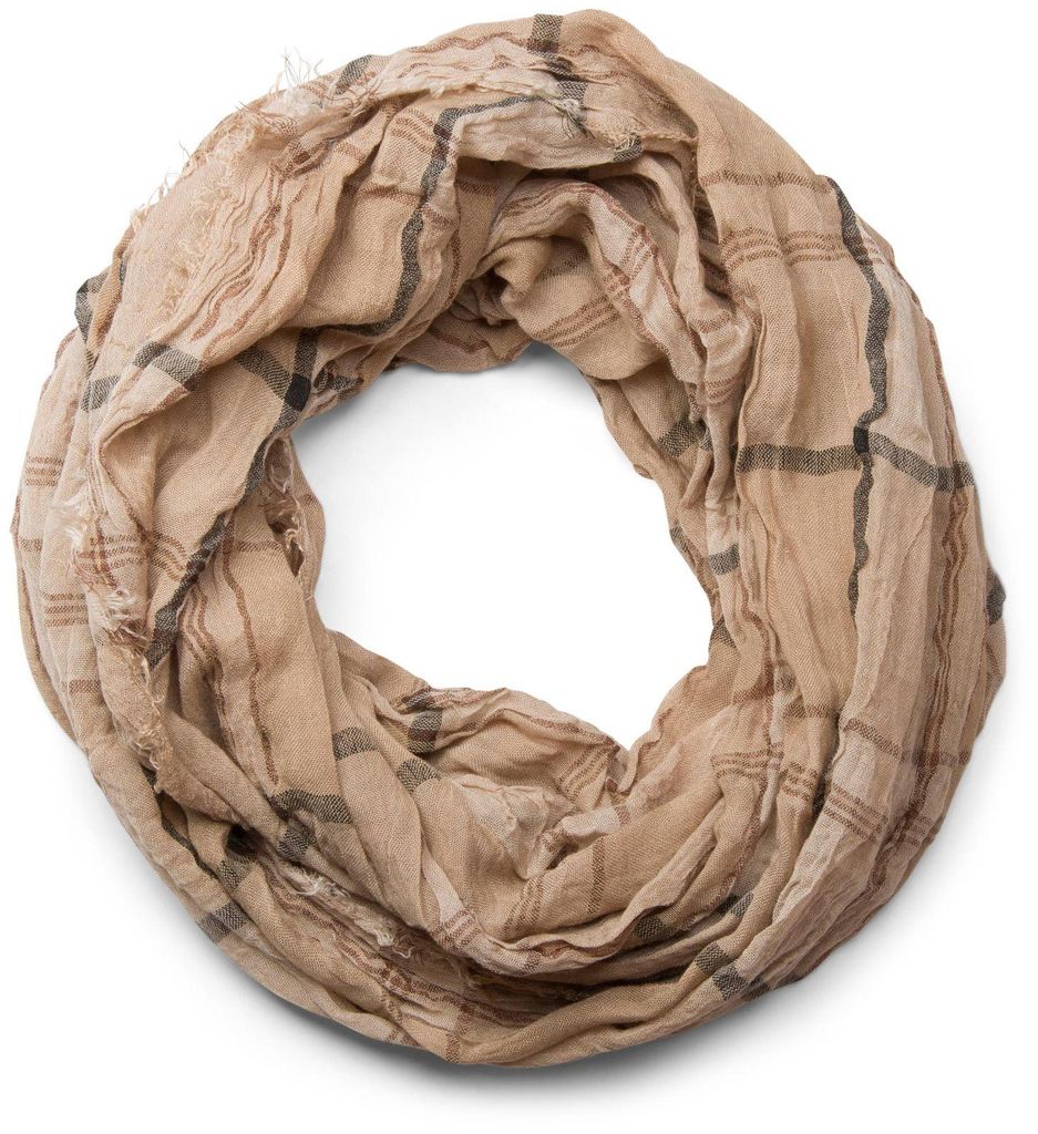 styleBREAKER Karo Muster Loop Schlauchschal in Crash Optik Produktbild 