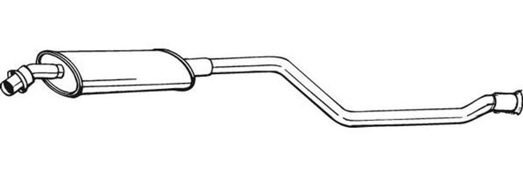 BOSAL 282-685 Mittelschalldämpfer OE 96134902 kompatibel mit ZX