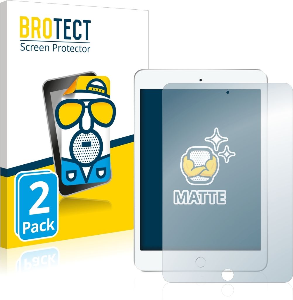 2x BROTECT Schutzfolie für Apple iPad Mini 7.9" 2019 (5. Gen.) Displayschutz Displayschutzfolie Folie Matt Entspiegelungsfolie