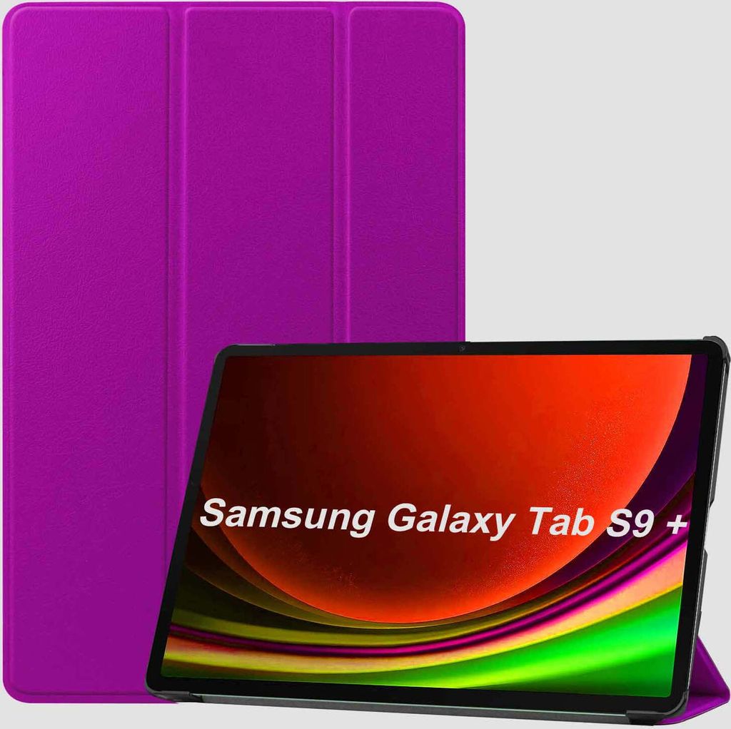 Für Samsung Galaxy Tab S10 Plus / S9 Plus FE Plus / S8 Plus 3folt Wake UP Smart Cover Tablet Tasche Hülle