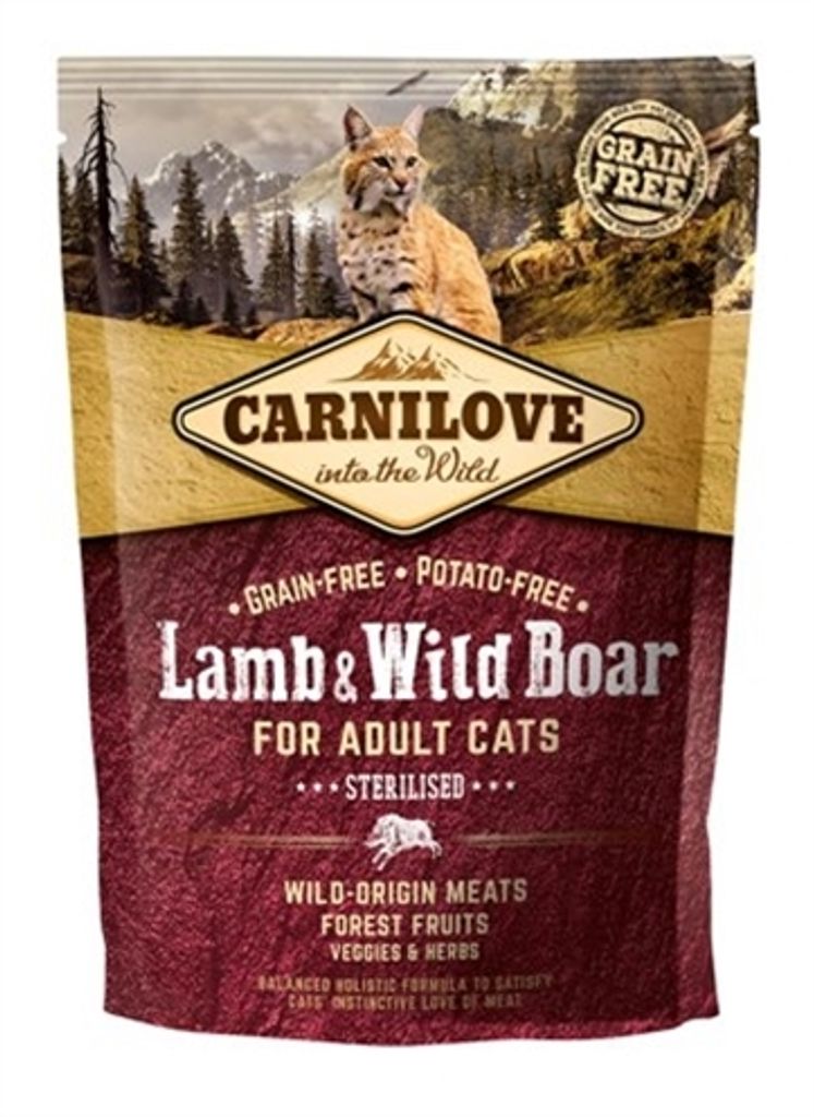 Carnilove Chat Adulte Agneau & Sanglier 400 g Image du produit 