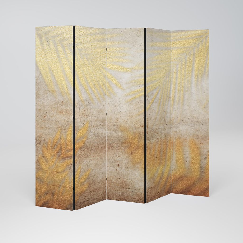 SpaceRebels Paravent Raumteiler - 5-teilig Raumtrenner, Druck 1-Seite - Raumtrenner - Trennwand Wohnung - Room Divider - Spanische Wand Deko Modern...