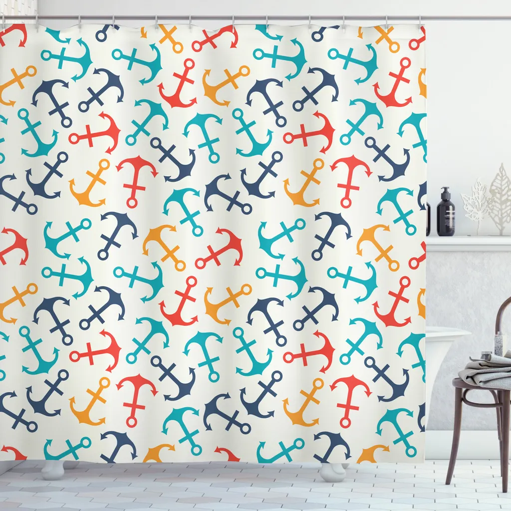 ABAKUHAUS Tenda Doccia Mare 175x180cm - Prezzo Shock con 12 Ganci