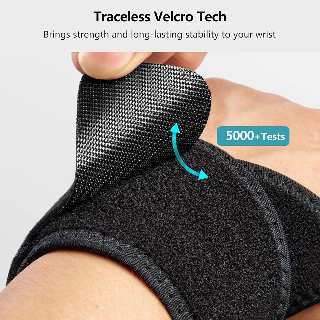 Bande de poignet de compression ajustable avec boucle pour le pouce
