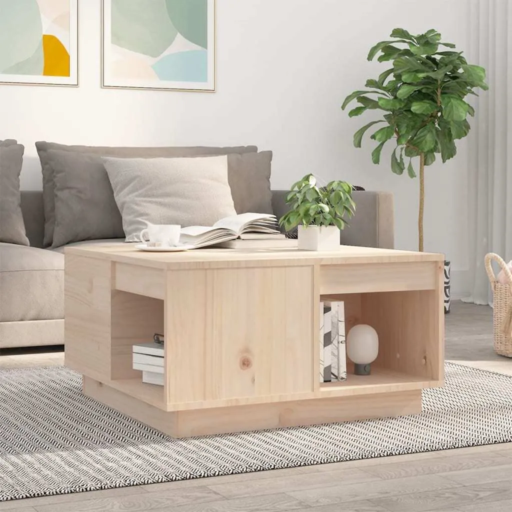 Maison Exclusive - Tavolino da salotto 60x61x32,5 cm in legno massello di pino