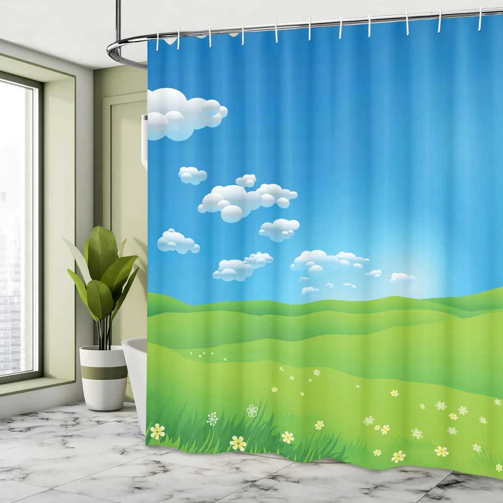 Tenda Doccia Con Pappagalli Colorati, Stampa 3D, 119x183 Cm, In Tessuto Poliestere Impermeabile, Con 12 Ganci, Antimuffa - 3