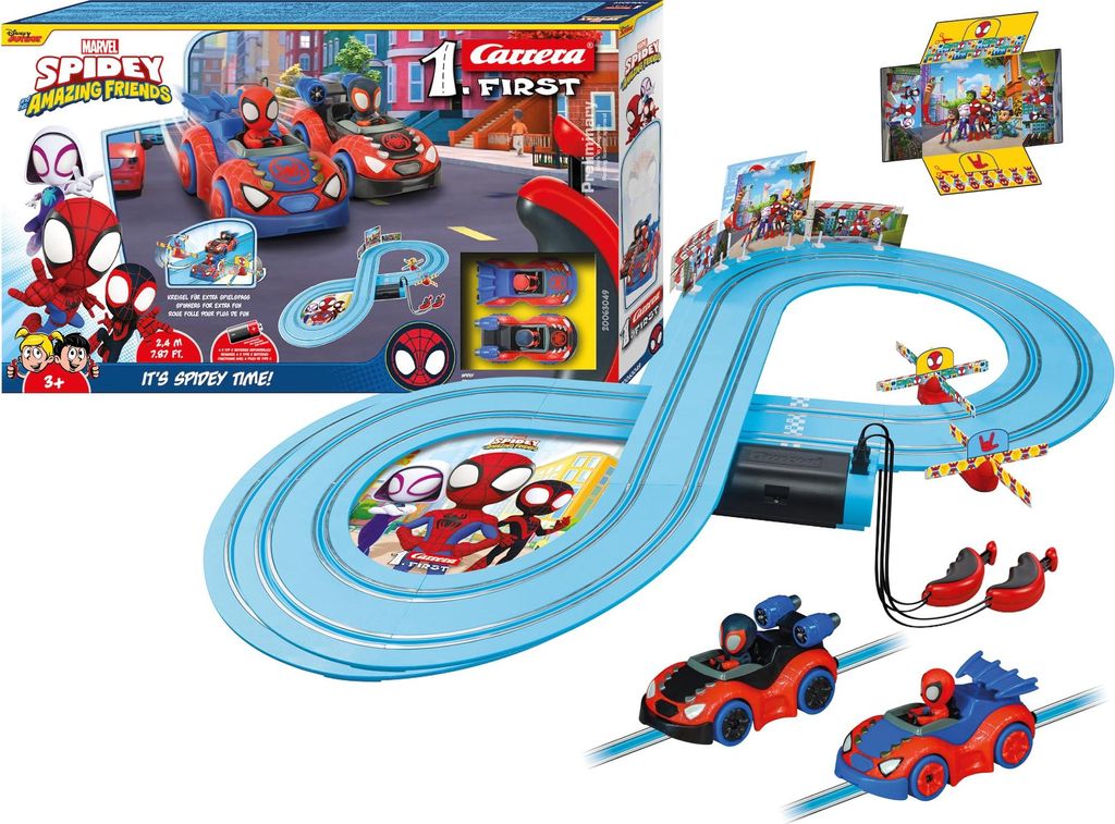 Carrera - 20063049 First I Spidey Web Spinners Rennbahn-Set Produktbild 