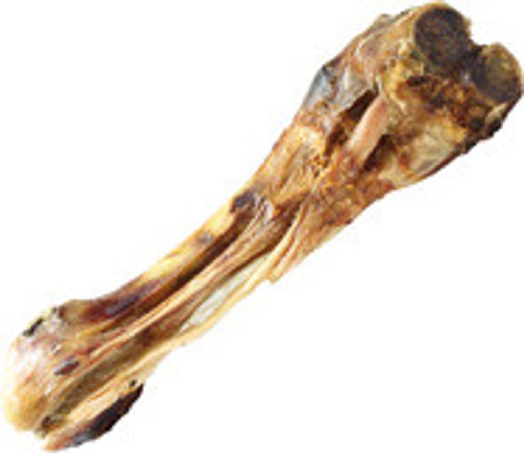 1Stck. ca 25cm Schecker Kalbsunterbein - Hundeknochen - Produktbild 