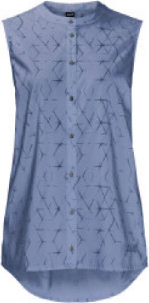 Jack Wolfskin Sonora Shibori Bluse Damen Shirt Blau Größe M
