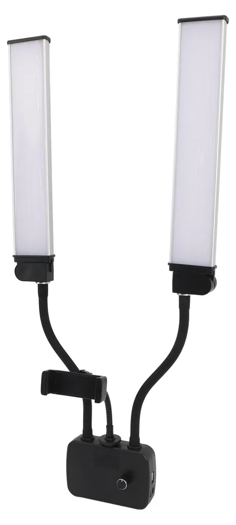 Éclairage LED 3000K-6500K flexible avec bras doubles pour smartphone - 5