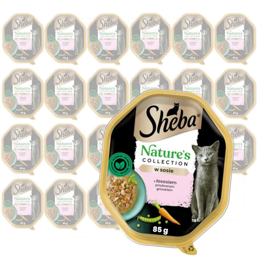 Sheba Nature's Collection 22x85g Z Łososiem I Zielonym Zdjęcie produktu 