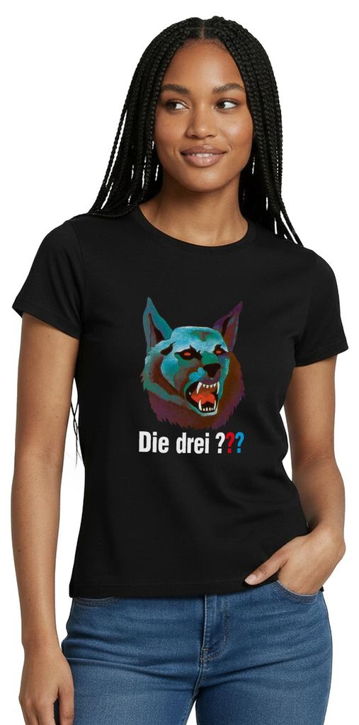 Spreadshirt Die Drei Fragezeichen Der Karpatenhund Frauen T-Shirt, XXL, Schwarz