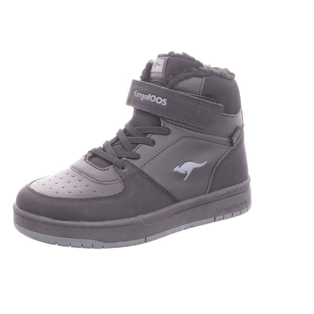KangaROOS Kinder-Jungen-High-Top-Sneaker Schwarz-Grau, Produktbild 
