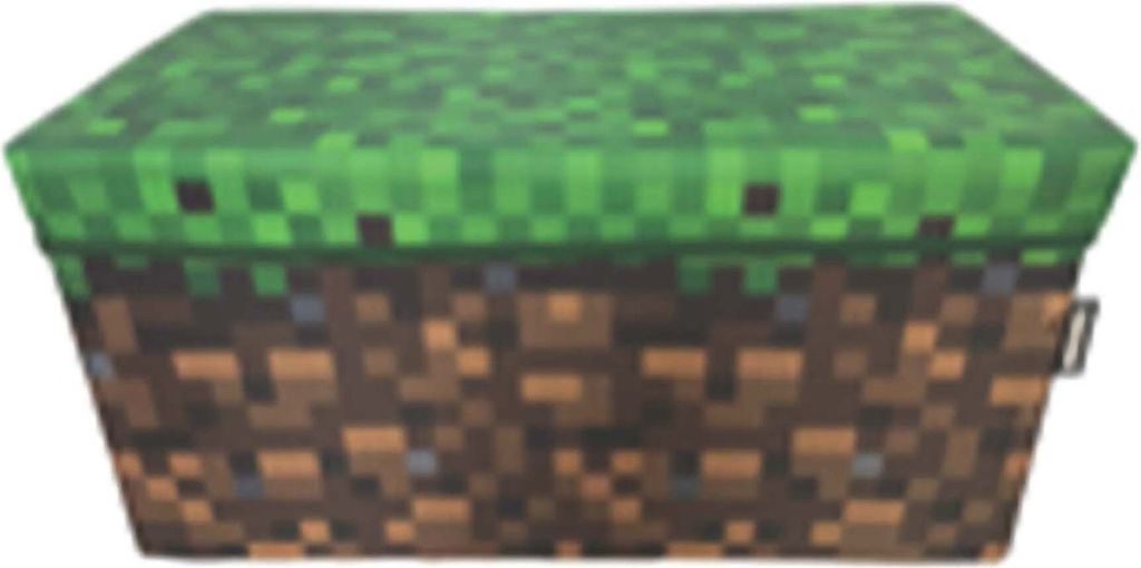 Sitz- und Aufbewahrungsbox 'Minecraft' - Grasblock groß - Produktbild 