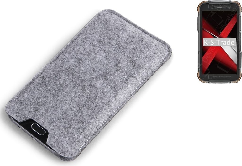 K-S-Trade Filz Handyhülle kompatibel mit Doogee S35 Produktbild 