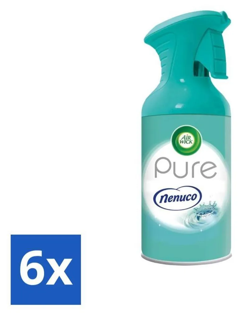 Air Wick Diffuseur Spray Pure Nenuco 250 ml - Pack de 6 Recharges