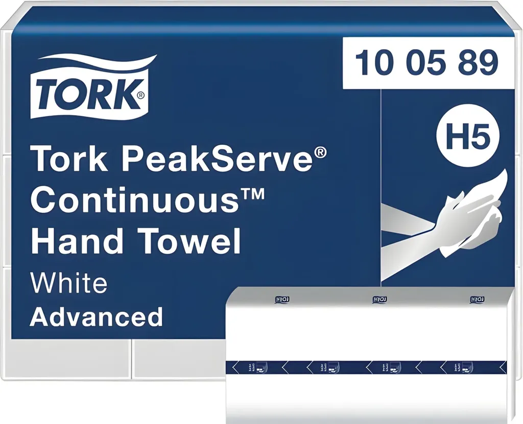 Tork 100589 Essuie-mains pliés en V Singlefold 22,5x20,1cm - 1 Set