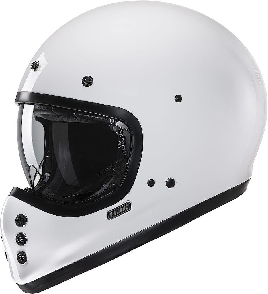 HJC V60 Solid Helm (White,L (58/59))