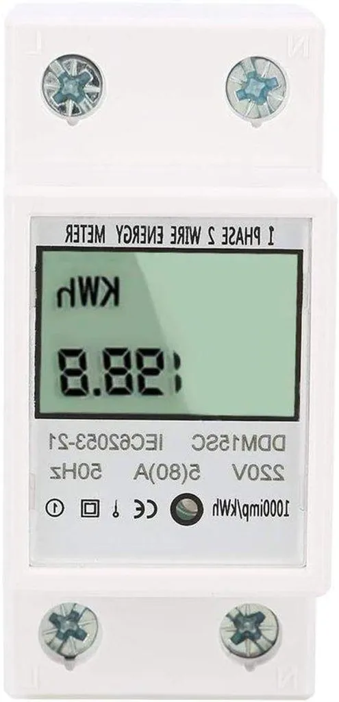 Sous-compteur électrique individuel monophasé 80A avec affichage LCD
