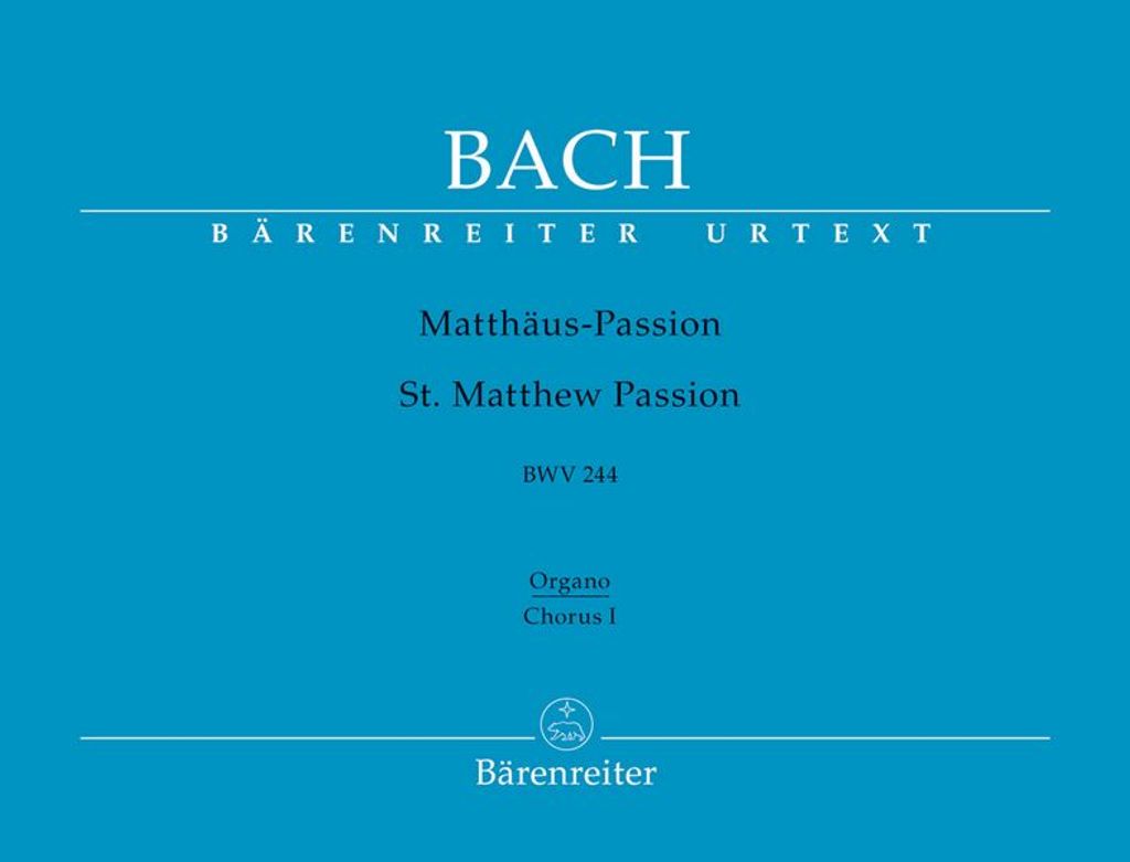 Matthäus-Passion BWV244 Chorus 1 Orgel