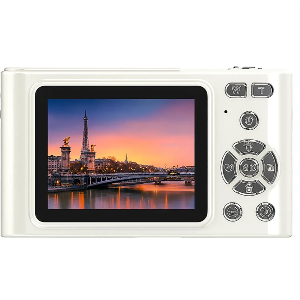 ZELURXX Kids Camera 1080P HD 2.4" IPS 16X Zoom - Fotocamera Bianca - 3