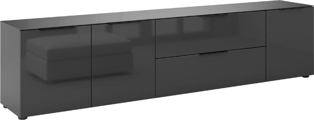 Lowboard HARPER MEDINA BHT 225x54x40 cm grau TV-Lowboard