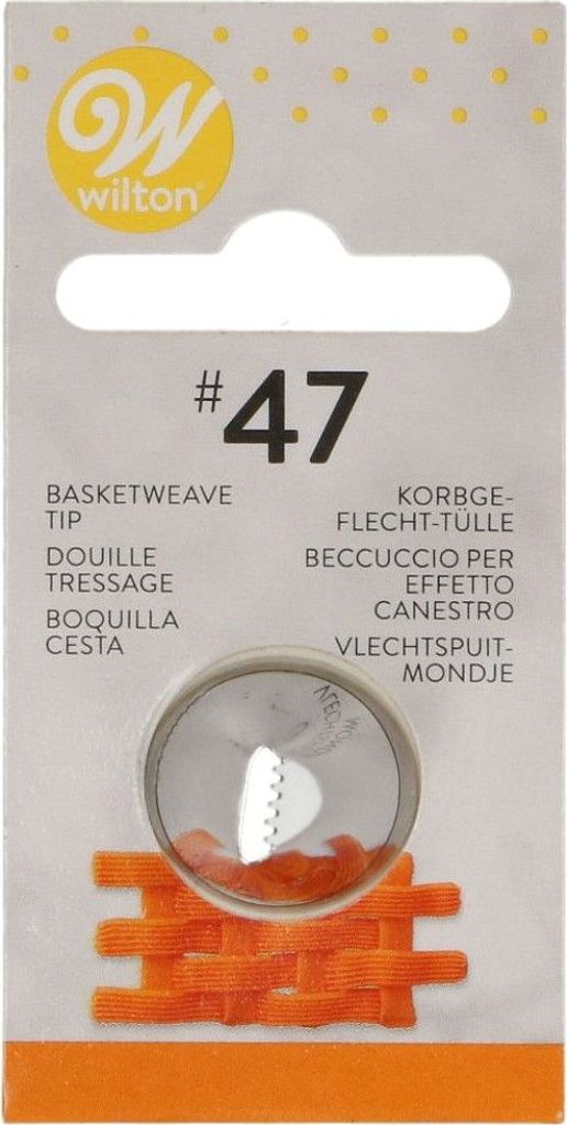 Wilton Decorating Tip #047 Basket Weave Carded