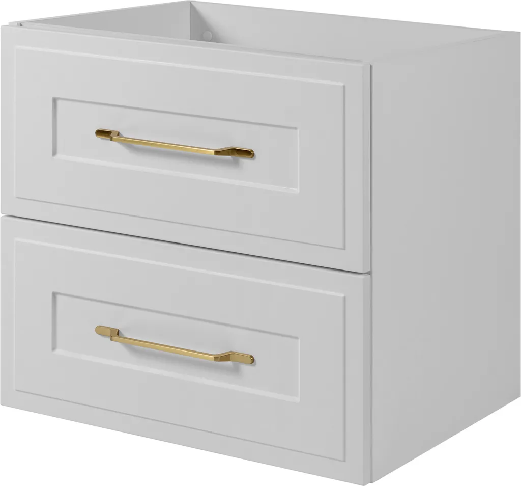 Meuble de rangement sous évier blanc classique pour salle de bain 60cm