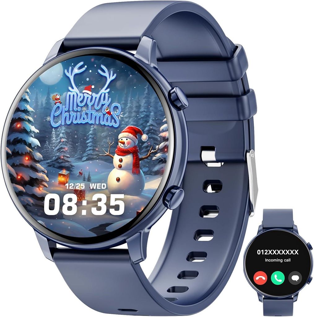 Hwagol Smartwatch 13 Inch Fitness Tracker mit Bluetooth Calls 140 Sportmodi Herzfrequenz Schlafmonitor Schrittzähler für Android iOS