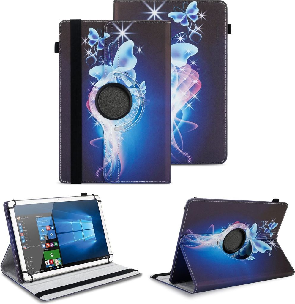Schutzhülle für Telekom T Tablet / 2 Hülle Tasche Cover 360 Grad Drehbar CaseFarben:Motiv 25
