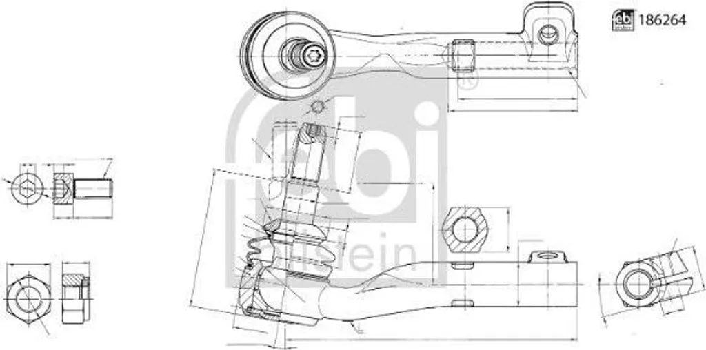 Rotule de direction renforcée FEBI BILSTEIN 186264 compatible G20 G21