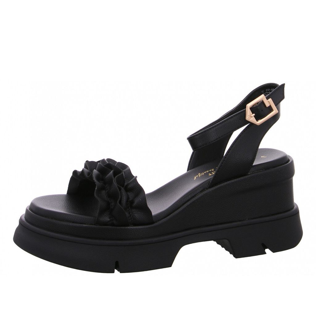 Bagatt Trish Damenschuhe Sandalen Hoch Schwarz Freizeit, Produktbild 