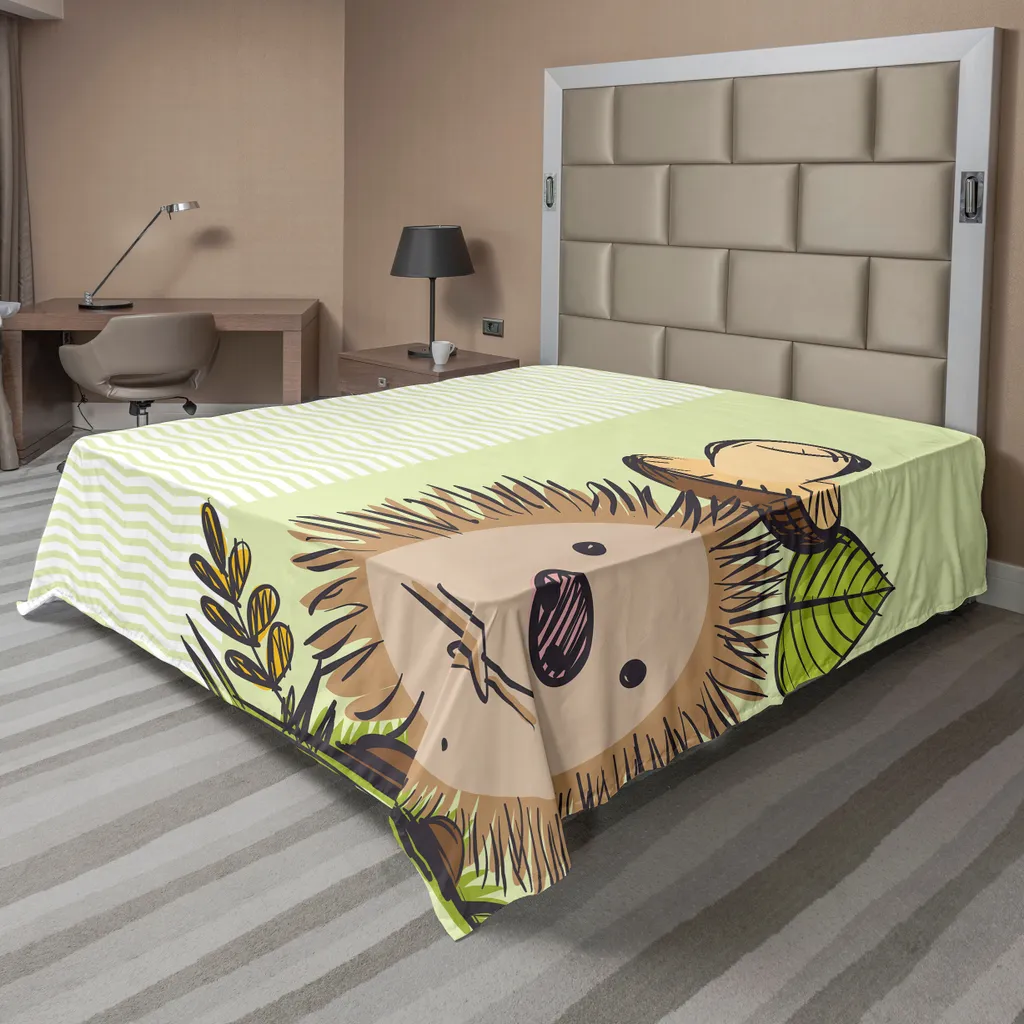 Lenzuolo Singolo ABAKUHAUS Funghi e Ricci | Design Moderno 244x205