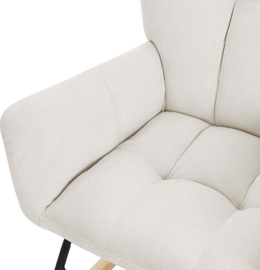 Houpací křeslo ML-Design béžové s potahem ve vzhledu Obrázek produktu 5