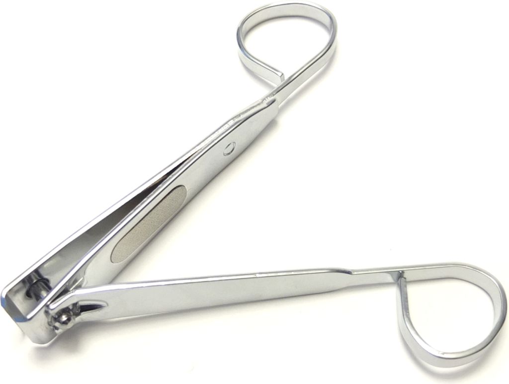 Nagelknipser mit großen Ringgriffen | ideal bei eingeschränkter Handbeweglichkeit | mit Nagelfeile | auch für harte und dicke Nägel | für Rech...