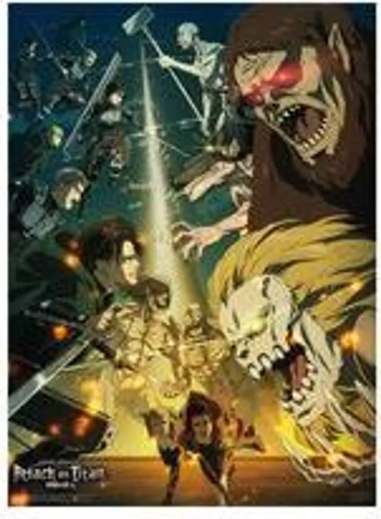 Affiche SNK sans Reflets Poster Attack on Titan Qualité Musée 38x52cm