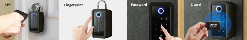 Boîte à clés connectée contre perte de clé - Coffre intelligent à code - 16