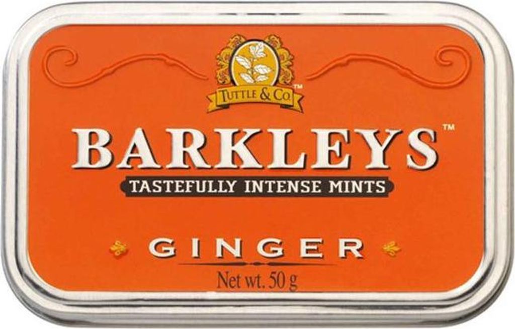 Barkleys Ginger Pastillen Ingwer Geschmack in einer Produktbild 