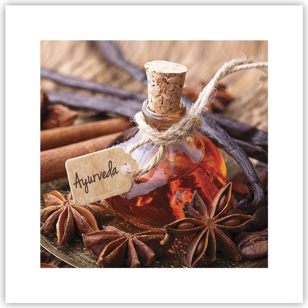 Poster - Poster ohne Rahmen - Ayurwenda Anis Vanille - 30x30 cm - Wand Bild - Wanddeko - Wandbilder - Kunstposter - Wandposter - Bilder - Kunstdruc...