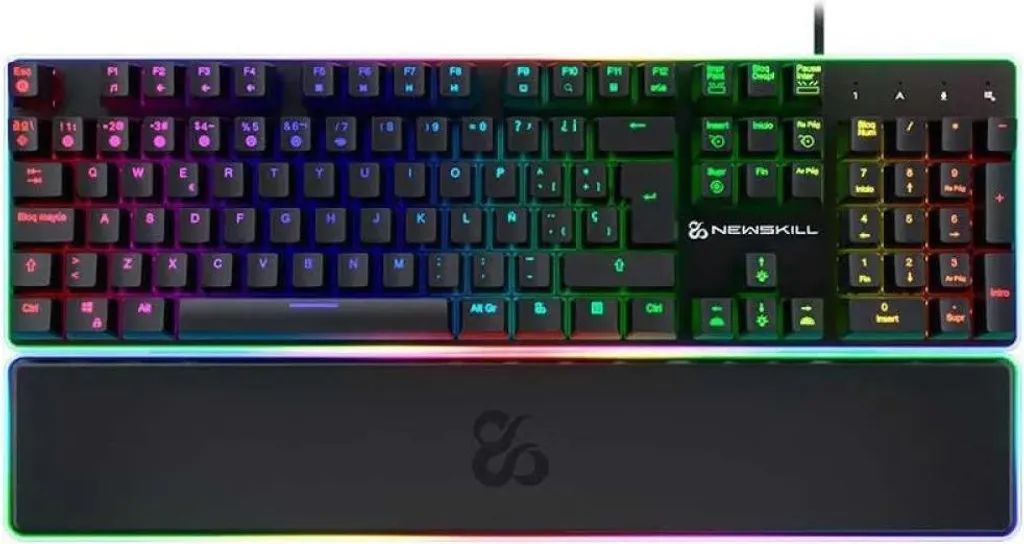 Clavier gamer Newskill Gungnyr Pro Noir QWERTY Commutateur Optomécanique