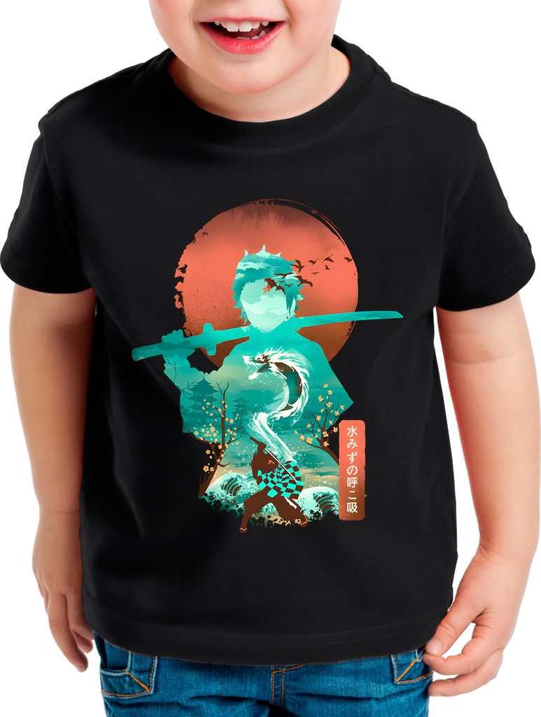 style3 Water Illusion Kinder T-Shirt anime japan manga