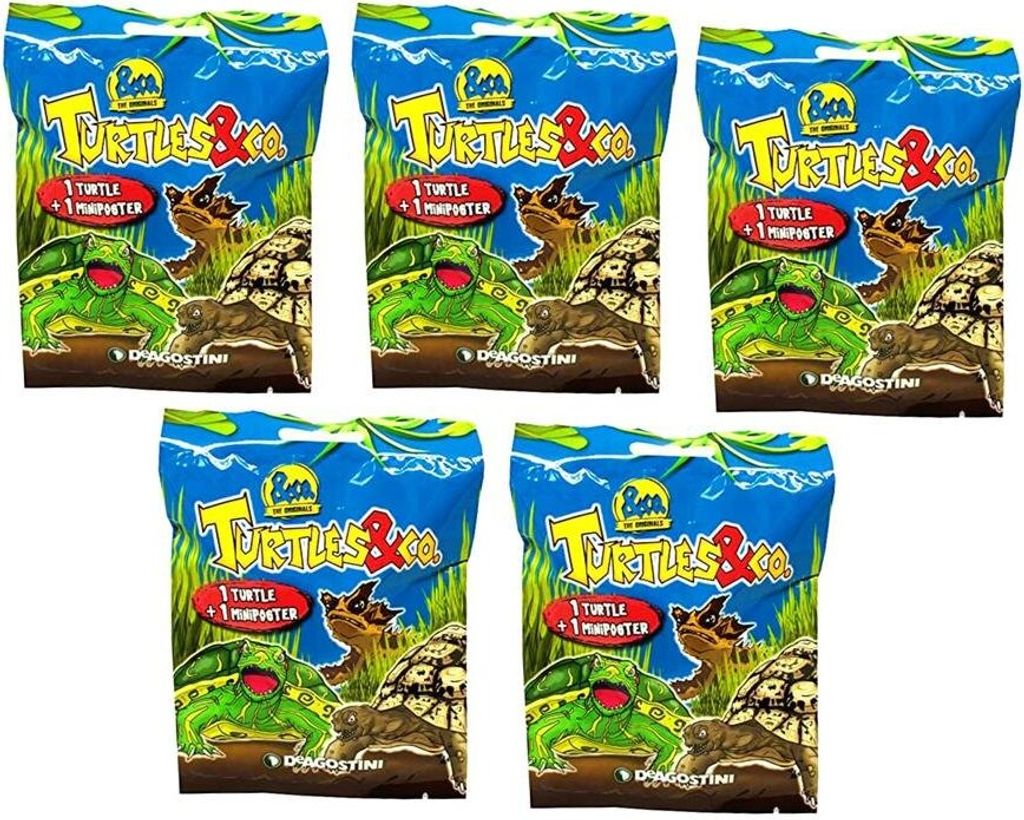 Turtles & Co 3D-Tüten - Sammelfiguren - Tüten (5 Tüten)