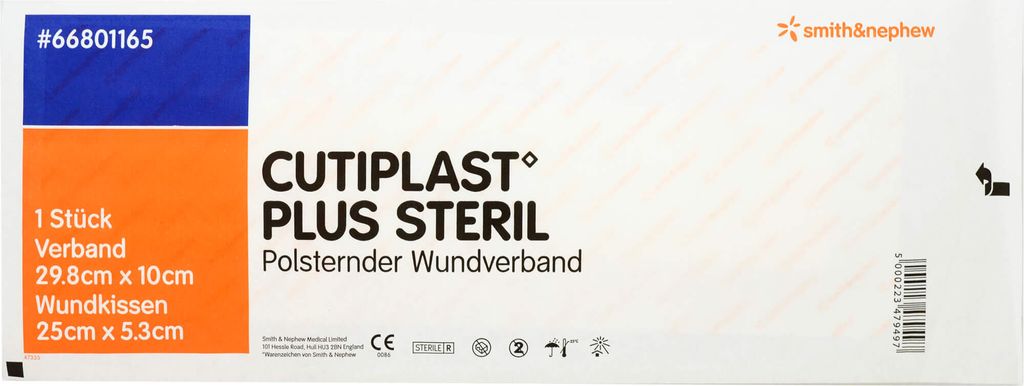 CUTIPLAST Plus steril 10x29,8 cm Verband Produktbild 