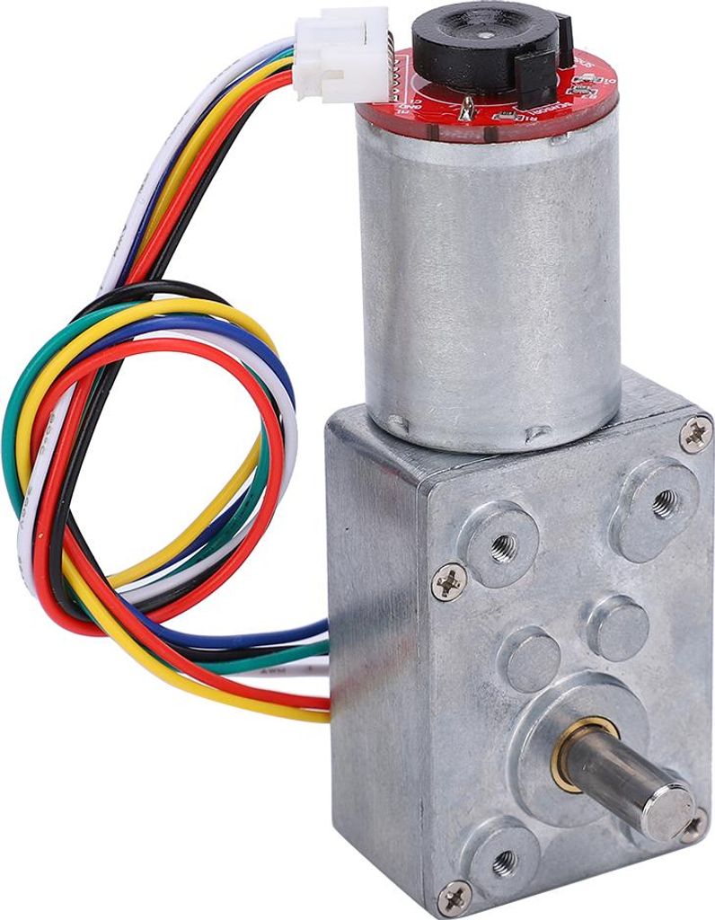 Getriebemotor mit Schneckengetriebe und Encoder, 20šC60 U/min, Bürsten-Gleichstrommotoren, Elektronische Geräte JGY371DC12V 40 U/min