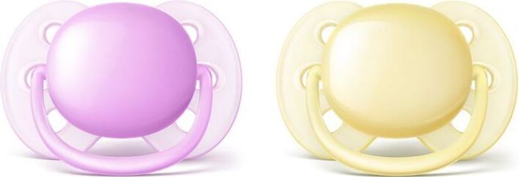 Philips AVENT 0 bis 6 Monate, ultraweich und flexibel, ultra soft Schnuller, Ultraweicher Schnuller, Kieferorthopädisch, Spülmaschinenbeständig
