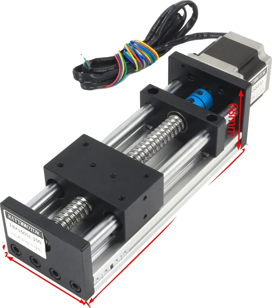 Guide linéaire CNC SFU1605 Vis à billes 300mm avec levage réglable