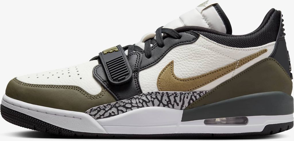 Nike Air Jordan Legacy 312 "Sail Black Medium Olive", Größe: 44,5